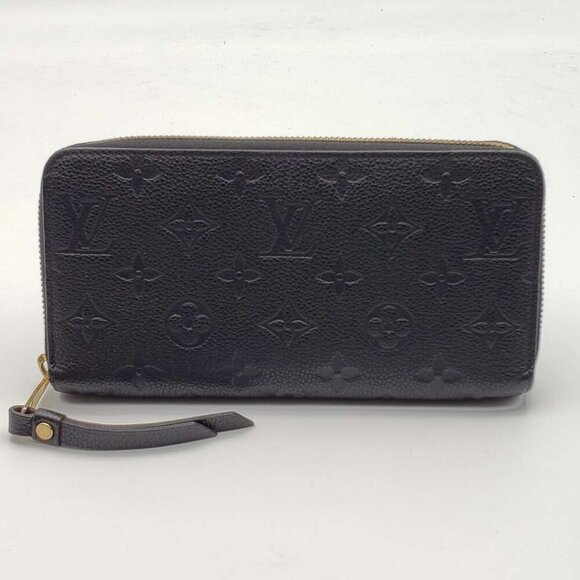 100% Authentic Louis Vuitton Empreinte Zippy Black Wallet 385-070824 - Picture 1 of 13